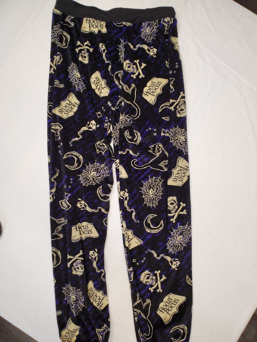 Disney Hocus Pocus Pajama Pants Size S Purple Black Halloween Joggers - Picture 5 of 5